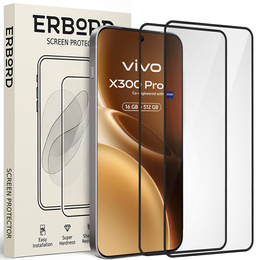 2x sticlă temperată ERBORD 3D pentru Vivo X300 Pro