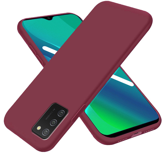 Caz subțire pentru Samsung Galaxy A02s, Slim, maroon