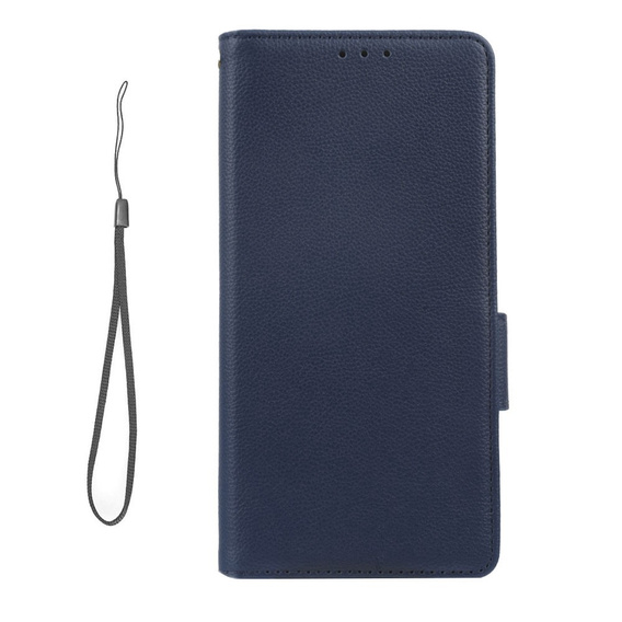 Cu clapetă pentru Motorola Moto G72, Wallet Thin Magnet, albastru închis