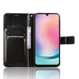 Cu clapetă pentru Samsung Galaxy A25 5G, Crazy Horse Wallet, negru