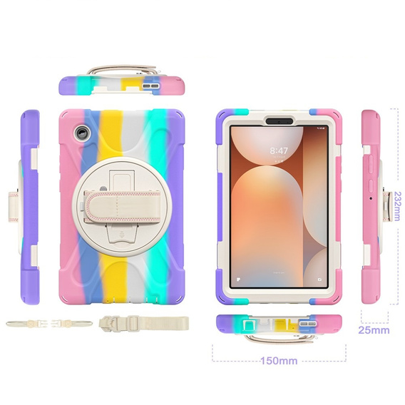 Husă blindată cu suport și curea de umăr pentru Samsung Galaxy Tab A11