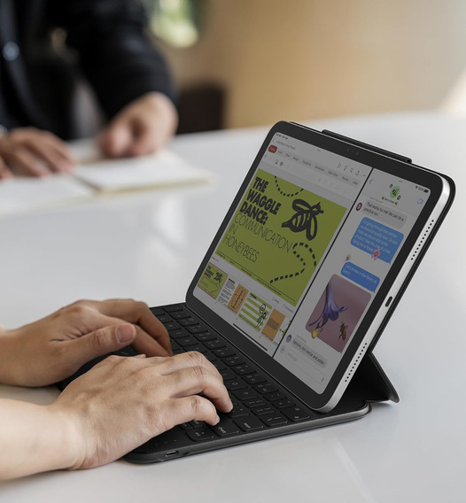 Husă tastatură pentru iPad 11" 2025 A16 (11 gen.) / iPad 10.9" 2022 (10 gen.), Dexnor Magnetic Keyboard Touchpad, negru