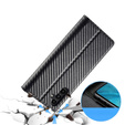 Husă cu clapetă LC.IMEEKE pentru Samsung Galaxy A17 5G, textură carbon, negru