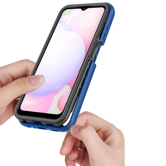 Carcasă pentru Samsung Galaxy A13 4G, Shockproof, cu folie, albastru