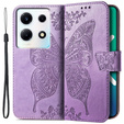 Cu clapetă pentru Infinix Note 30 VIP, Butterfly, violet