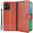 Cu clapetă pentru Xiaomi Redmi Note 12 4G, Crazy Horse Wallet, maro