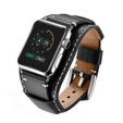 Curea din piele pentru Apple Watch 1/2/3/4/4/5/6/6/7/8/SE/Ultra 42/44/45/49mm, negru