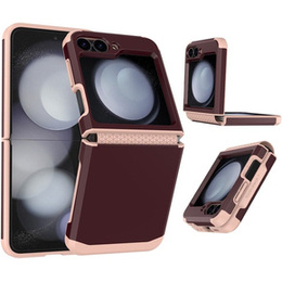 Husa blindată pentru Samsung Galaxy Z Flip7 FE / Z Flip6, Armorl Shockproof, maroon
