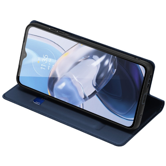 Dux Ducis Huse pentru Motorola Moto E22 / E22i, Skinpro, albastru închis