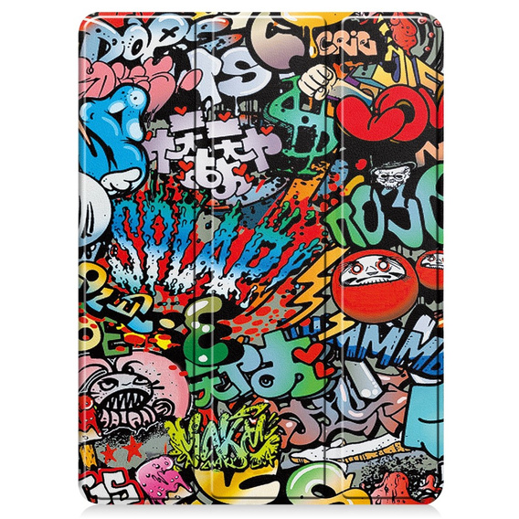 Husă pentru iPad Pro 11 2024, Smartcase, graffiti