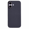 Husă pentru iPhone 16 Plus, Aramid Fiber Cover, negru