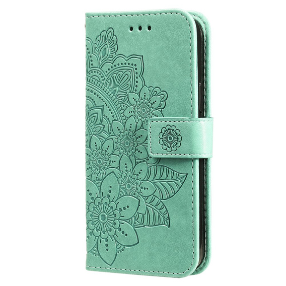 Cu clapetă pentru Realme C67, Mandala, verde