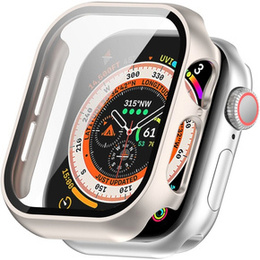 2w1 Etui + Szkło Hartowane do Apple Watch 7/8 41MM, Czarne