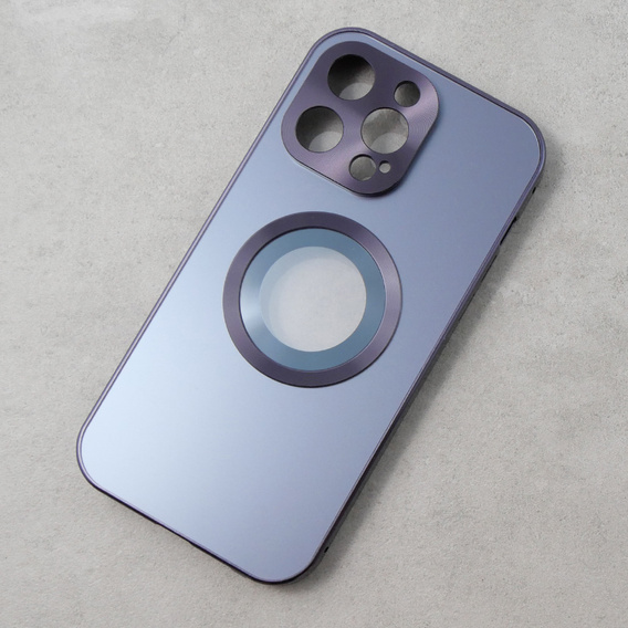 Husă pentru iPhone 13 Pro Max, Dual Glass, pentru Magsafe, violet