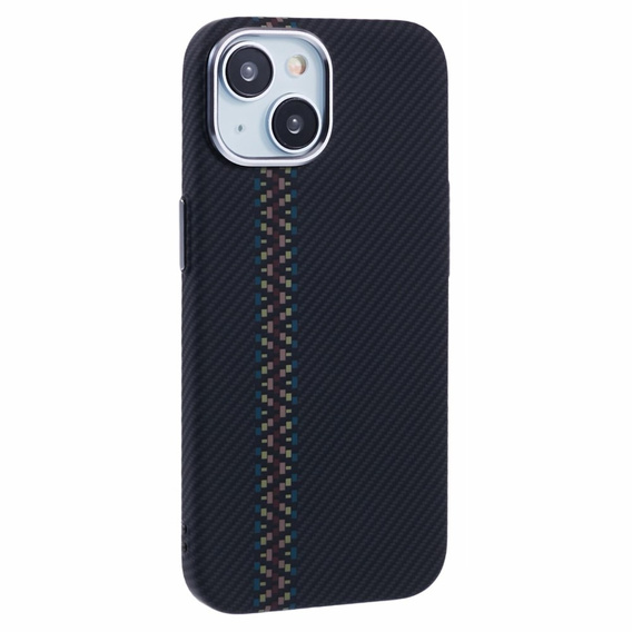 Carcasa pentru iPhone 13, Carbon Fiber MagSafe, negru