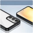 Huse pentru Samsung Galaxy S23 FE, Fusion Hybrid, transparent / negru