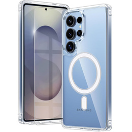 Husă pentru Samsung Galaxy S25 Ultra, Fusion Hybrid Case, pentru MagSafe, transparentă + Sticlă pentru ecran