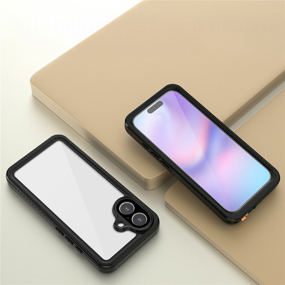 Husă pentru iPhone 17, IP68 rezistentă la apă Redpepper, negru