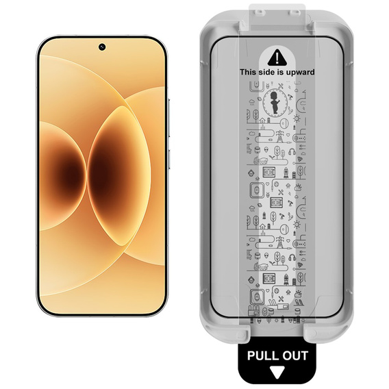 Sticlă temperată IMAK cu ramă de poziționare pentru Xiaomi 17 / 17 Pro, negru