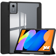 Husă pentru Lenovo Idea Tab 11" 2025 TB336FU TB336ZU, cu spate transparent și suport pentru stylus, negru