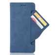 Cu clapetă pentru Xiaomi Redmi Note 10/10S, Card Slot, albastru