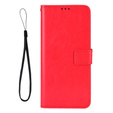Cu clapetă pentru Samsung Galaxy A56, Crazy Horse Wallet, roșu