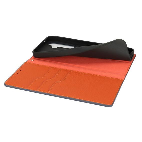 Cu clapetă pentru Samsung Galaxy S25+ Plus, Litchi Skin Grain, albastru închis