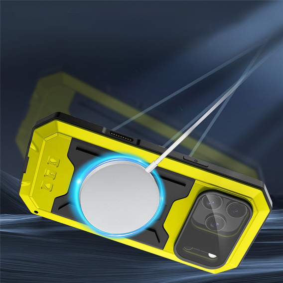 Husă blindată R-JUST cu protecție pentru ecran și suport pentru iPhone 17 Pro