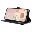 Husă cu clapetă pentru Samsung Galaxy A36 5G, Rhombus Crossbody Leather, negru