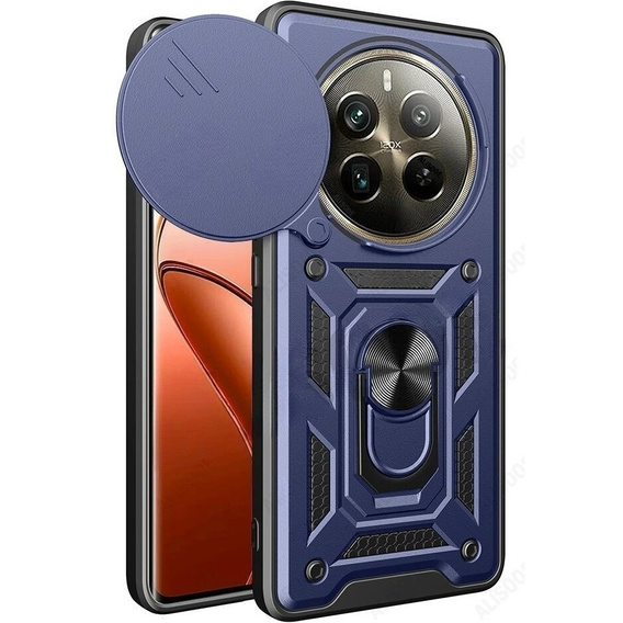 Husă blindată pentru Realme 12 Pro 5G / 12 Pro+ 5G, CamShield Slide, albastru