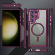 Husă pentru Samsung Galaxy S23 Ultra, ERBORD Impact Guard, MagSafe, maroon