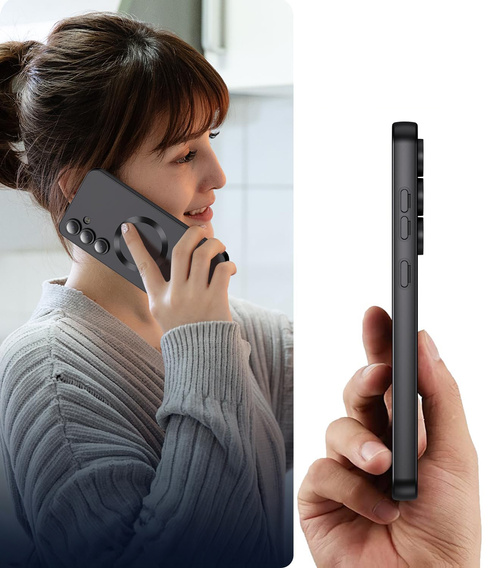 Husă pentru Samsung Galaxy S25 FE, ColorMag, pentru MagSafe, negru