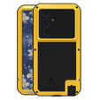 Love Mei Huse pentru Samsung Galaxy S25 Ultra, armored with glass, galben