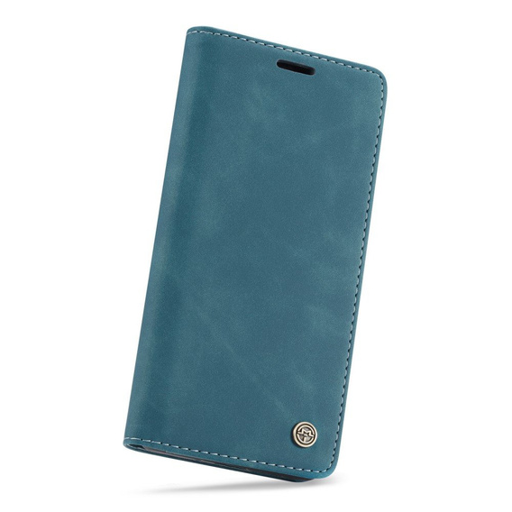 Husa CASEME pentru Huawei P30 Lite, Leather Wallet Case, albastru