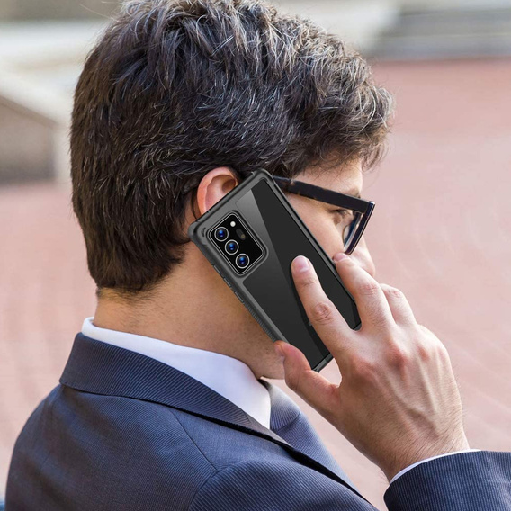 Carcasă pentru Samsung Galaxy Note 20 Ultra, Shockproof, cu folie, albastru
