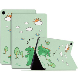 Husă cu clapetă pentru Samsung Galaxy Tab A9+, walking dinosaur