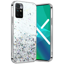 Huse pentru Xiaomi Redmi 10, Glittery, transparentă
