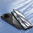 Husa pentru iPhone 16 Pro, Magnetic Dual Glass, negru