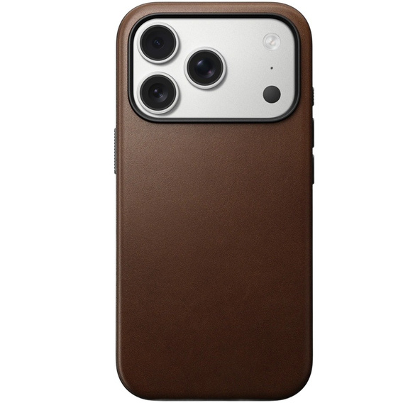 Husă Nomad pentru iPhone 17 Pro, husă modernă din piele, maro
