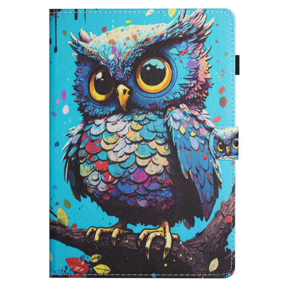 Husă pentru Samsung Galaxy Tab S6 Lite 2022 / 2020, cu clapetă, owl