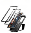 Husă blindată pentru Samsung Galaxy S23 Ultra, Dexnor Full Body (Two Frames), negru