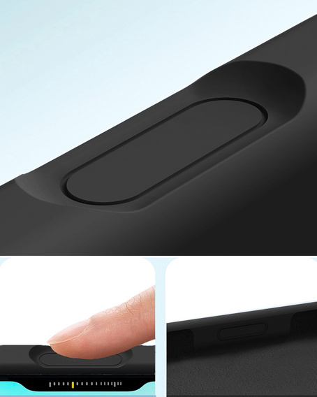 Manșon din silicon pentru iPhone 17 Pro Max, pentru MagSafe, antișoc, negru