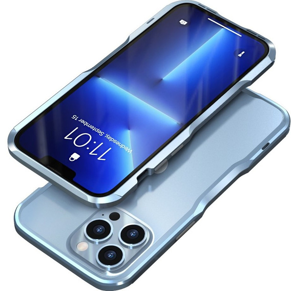Husa LUPHIE pentru iPhone 13 Pro, Armor Bumper, albastru