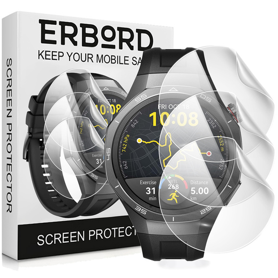 3x ERBORD Hydrogel Foil pentru Huawei Watch GT 5 Pro 46mm
