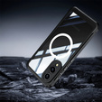 Husă pentru Samsung Galaxy S25 Edge, Shockproof, cu sticlă, pentru MagSafe, negru
