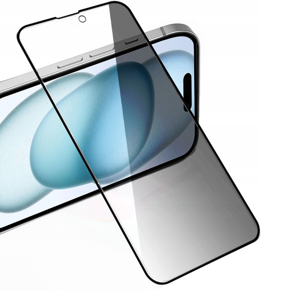 2x sticlă de confidențialitate temperată pentru iPhone 15 Plus, ERBORD Anti-Spy