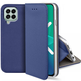 Cu clapetă pentru Samsung Galaxy M53 5G, Wallet Smart Magnet, albastru