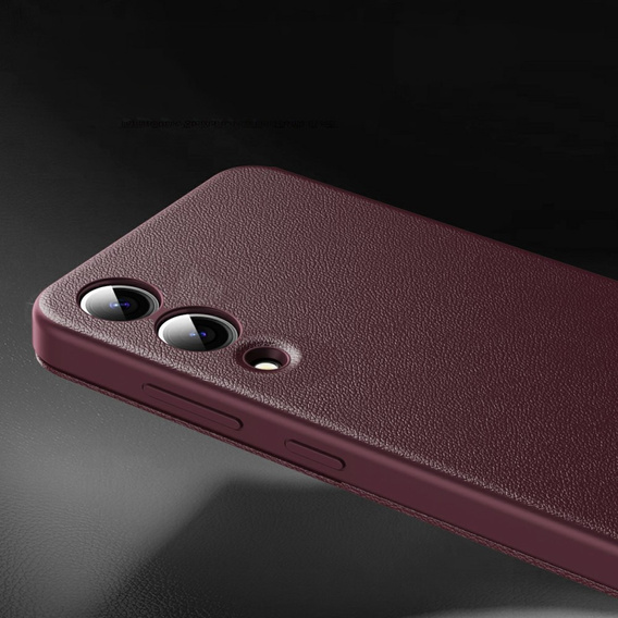 Husă cu clapetă pentru Samsung Galaxy S25 Edge, Smart View Wallet, maroon