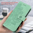 Cu clapetă pentru Xiaomi Redmi Note 12 4G, Mandala Flower, verde