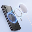 Husă pentru Samsung Galaxy A16, Electro MagSafe, negru + Sticlă pentru ecran